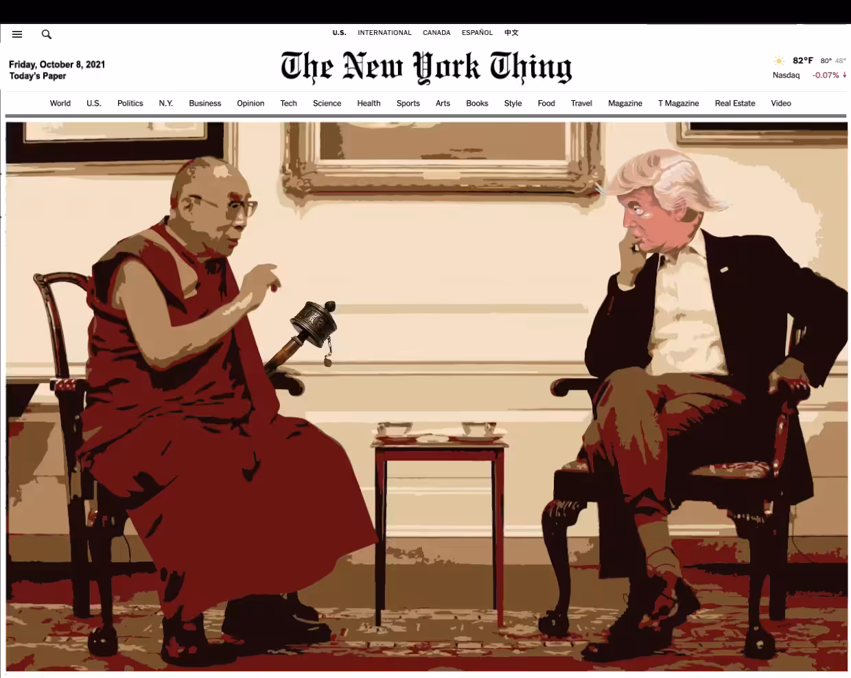 Donald Trump Visits Dalai Lama