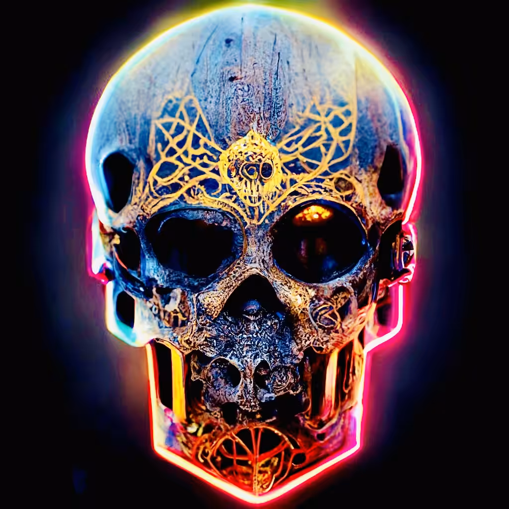 The Cyberverse: Cyber Skull Art 3