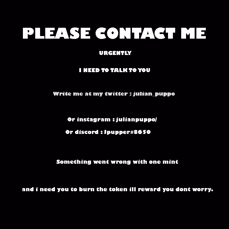 Please contact me
