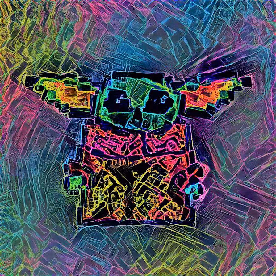 Neon Baby Yoda