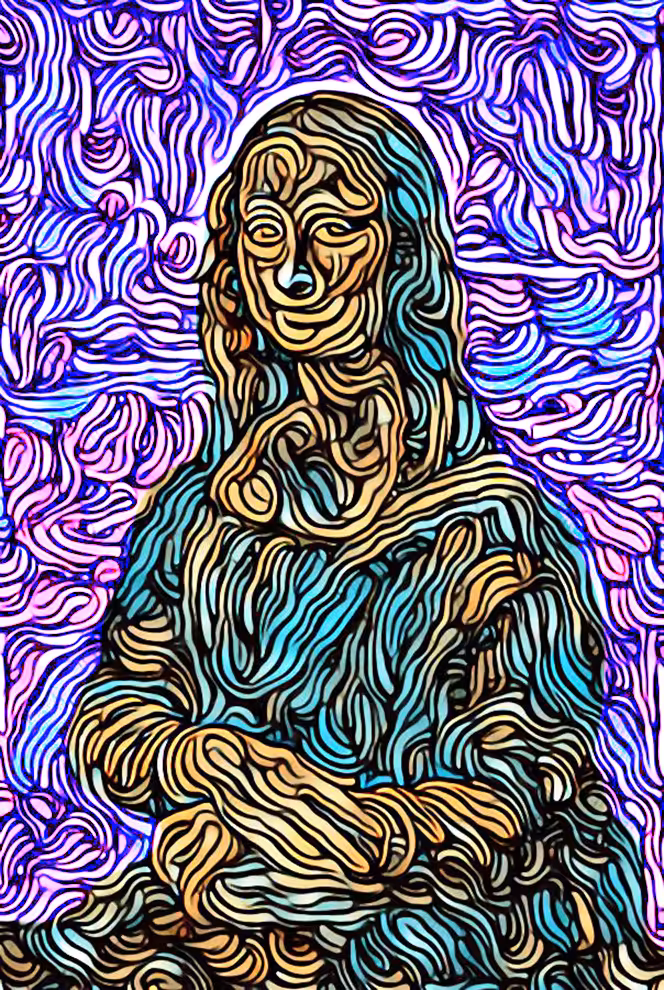 Neon Mona Lisa