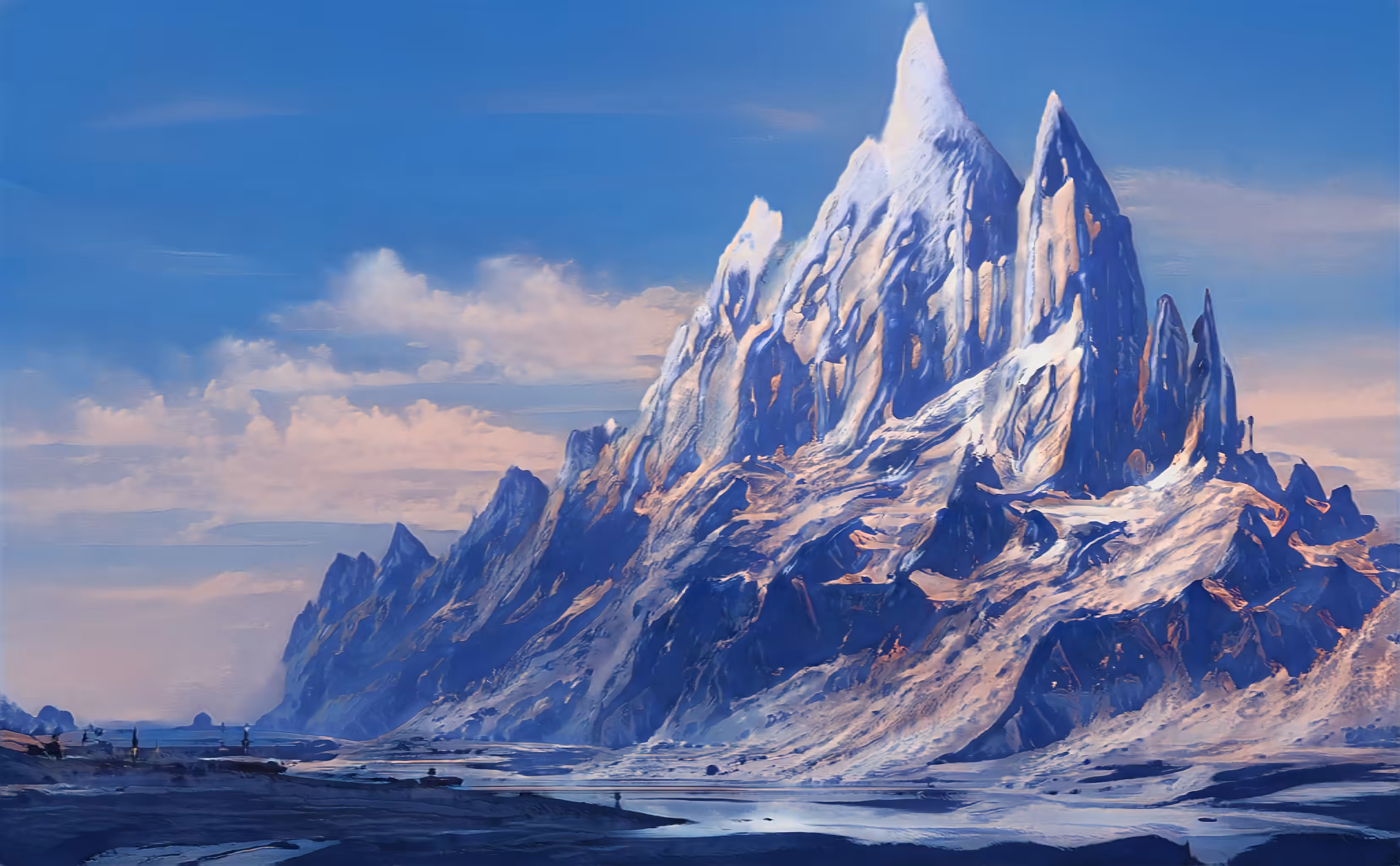 AI Landscapes #0005 snow mountain