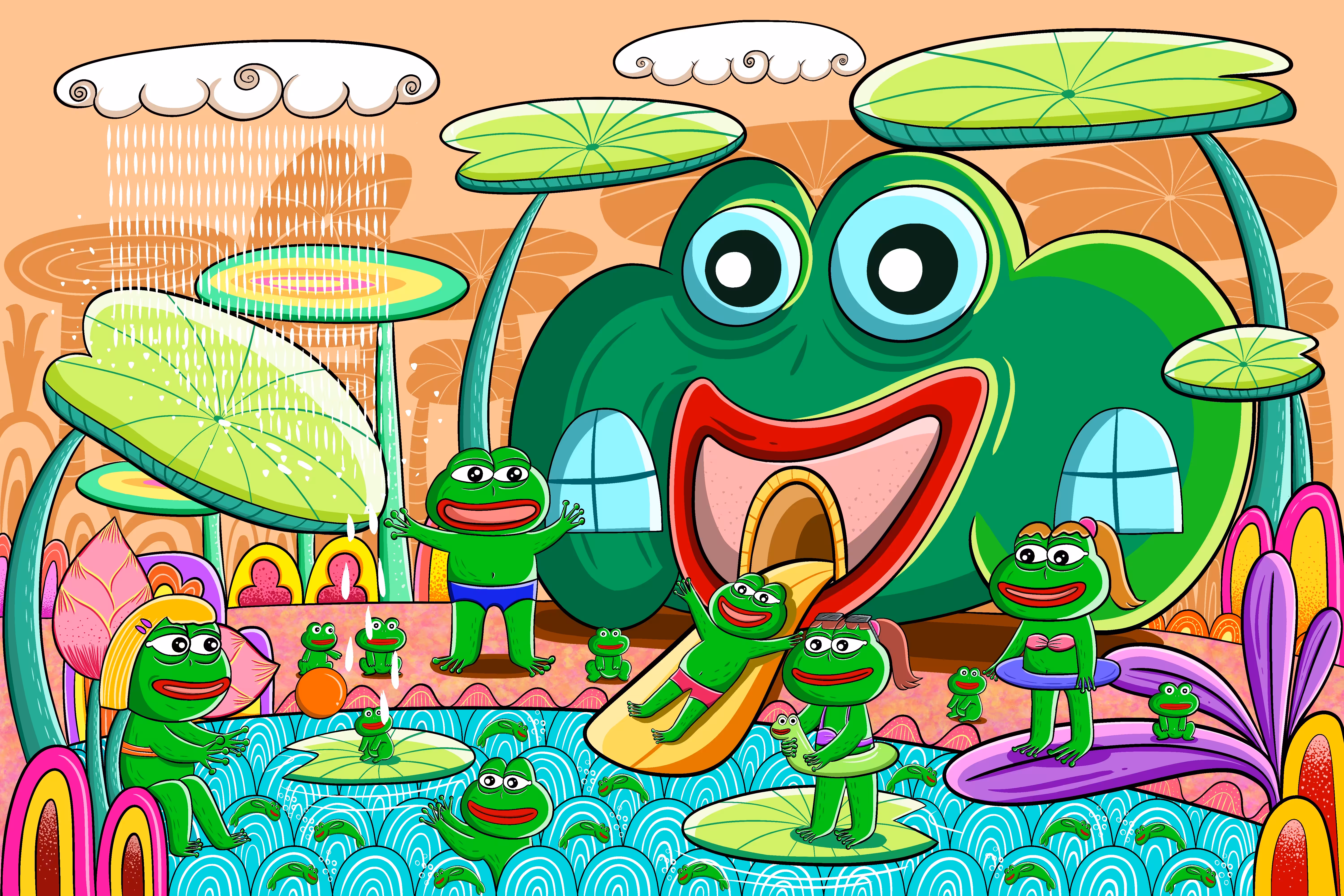 Pepe’s amusement park.🐸🐸