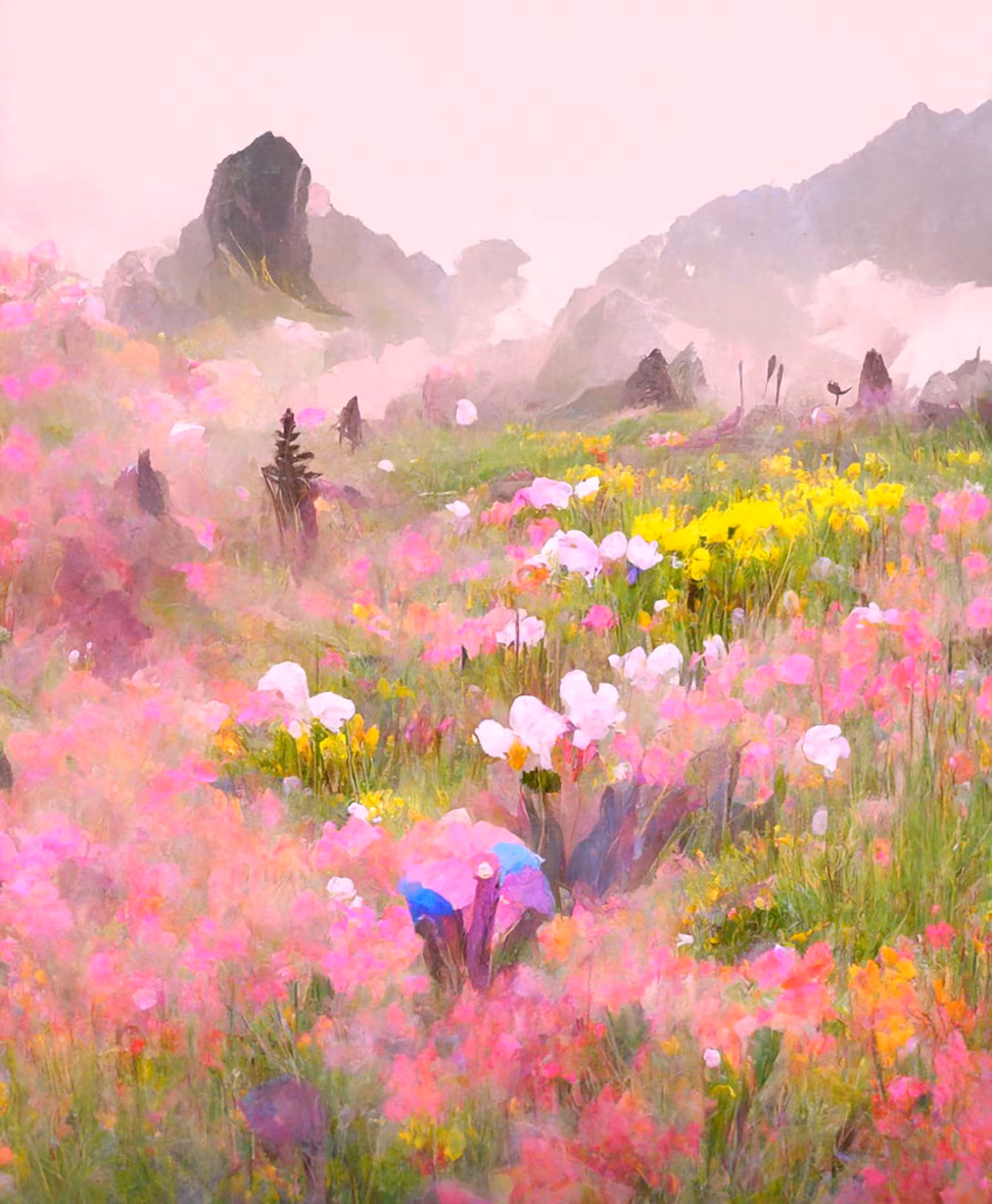 Wildflowers in a Mountain Meadow