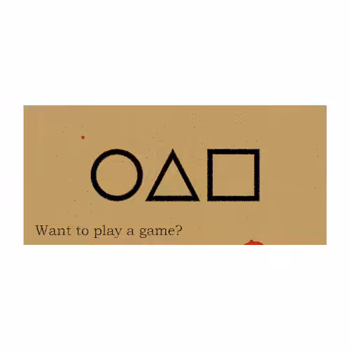 Squid game cards: Squid game invitation