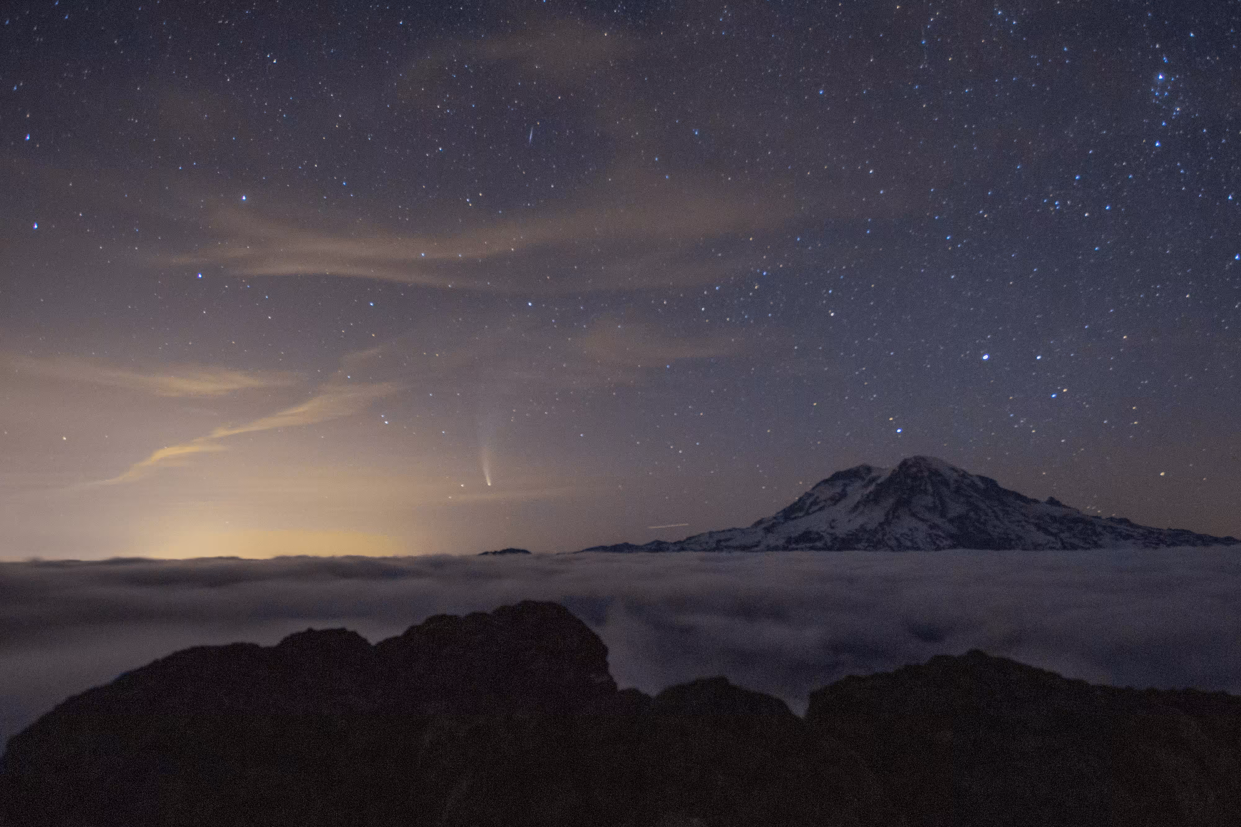 Rainier and NEOWISE 