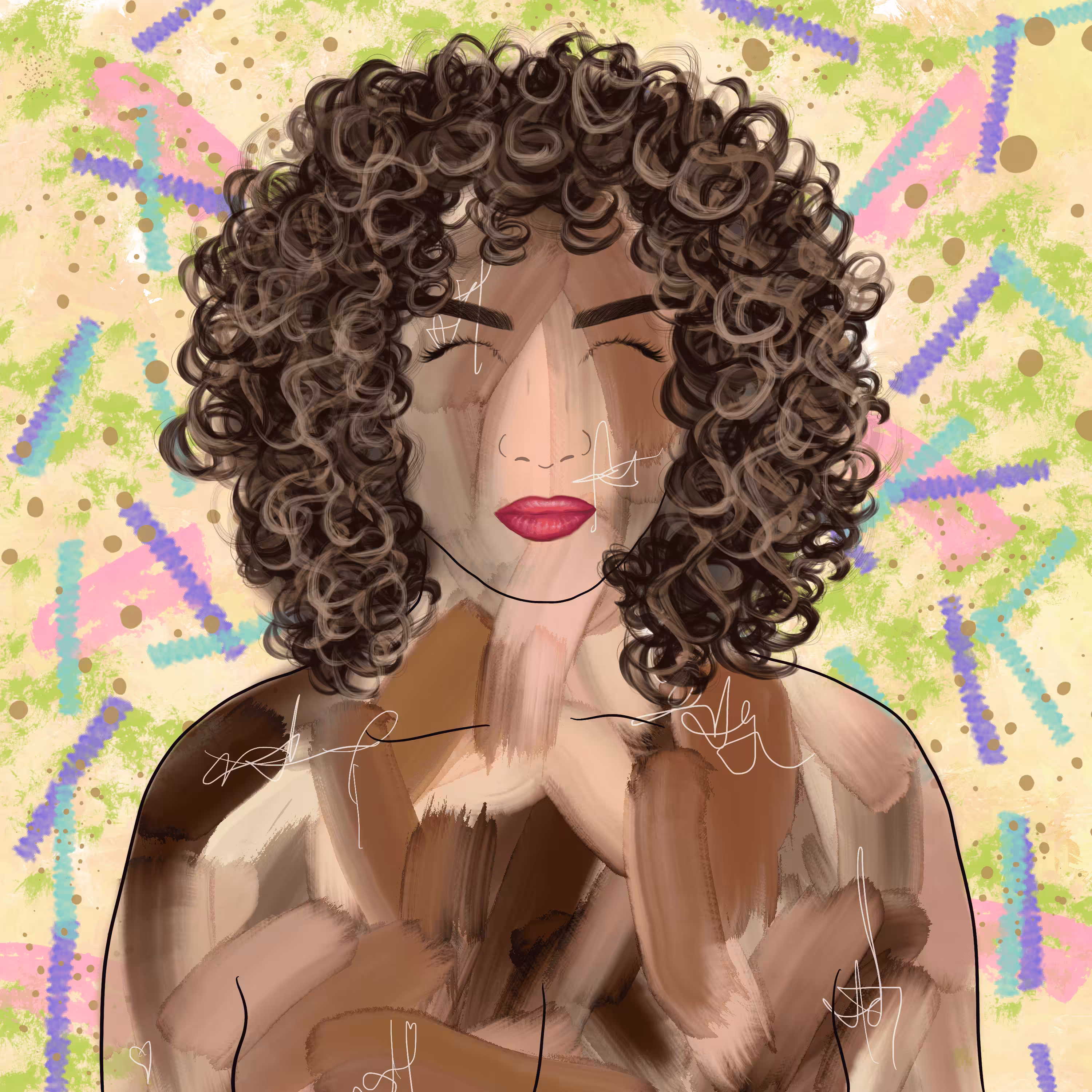 Curly Goddess #022