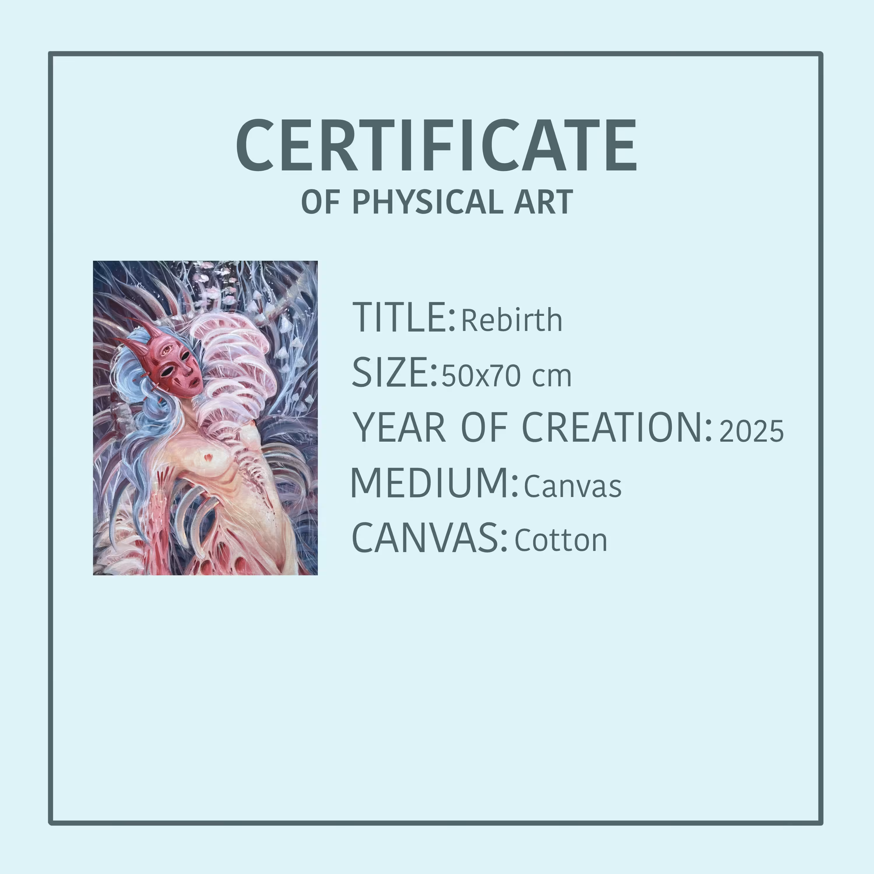 Certificate for “Rebirth”