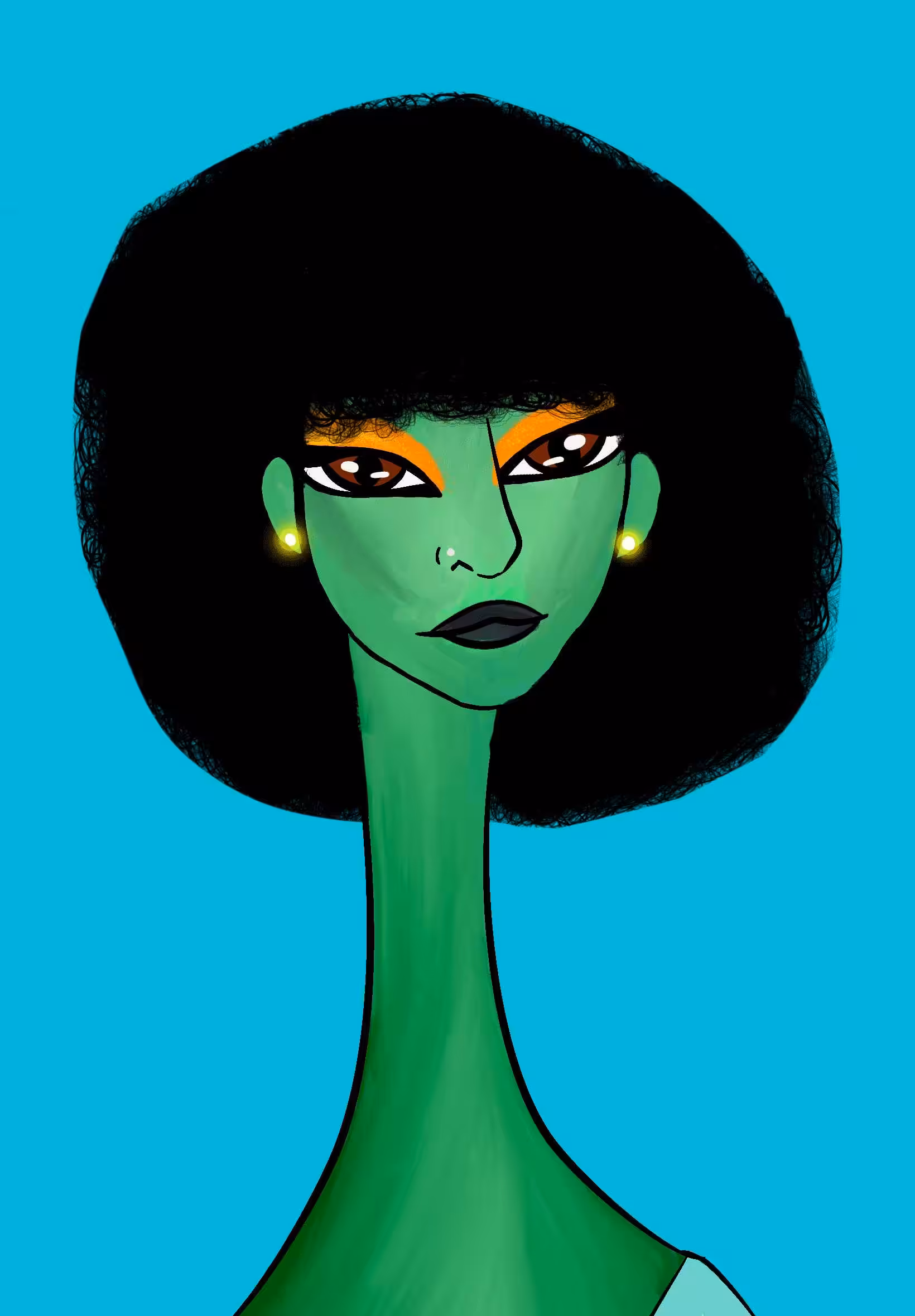 Long Neckie Lady #1448