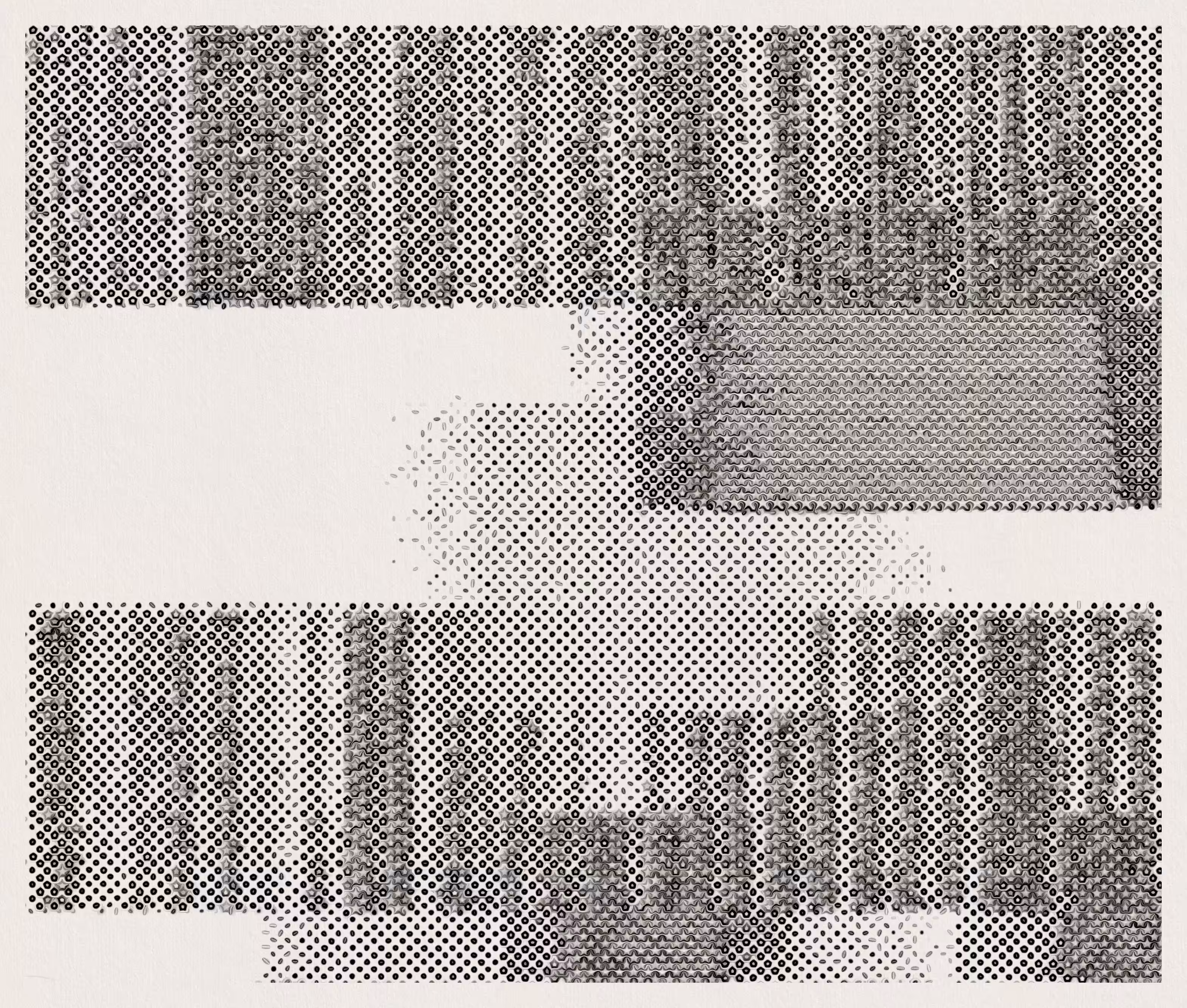Dots - monochrom generative ART