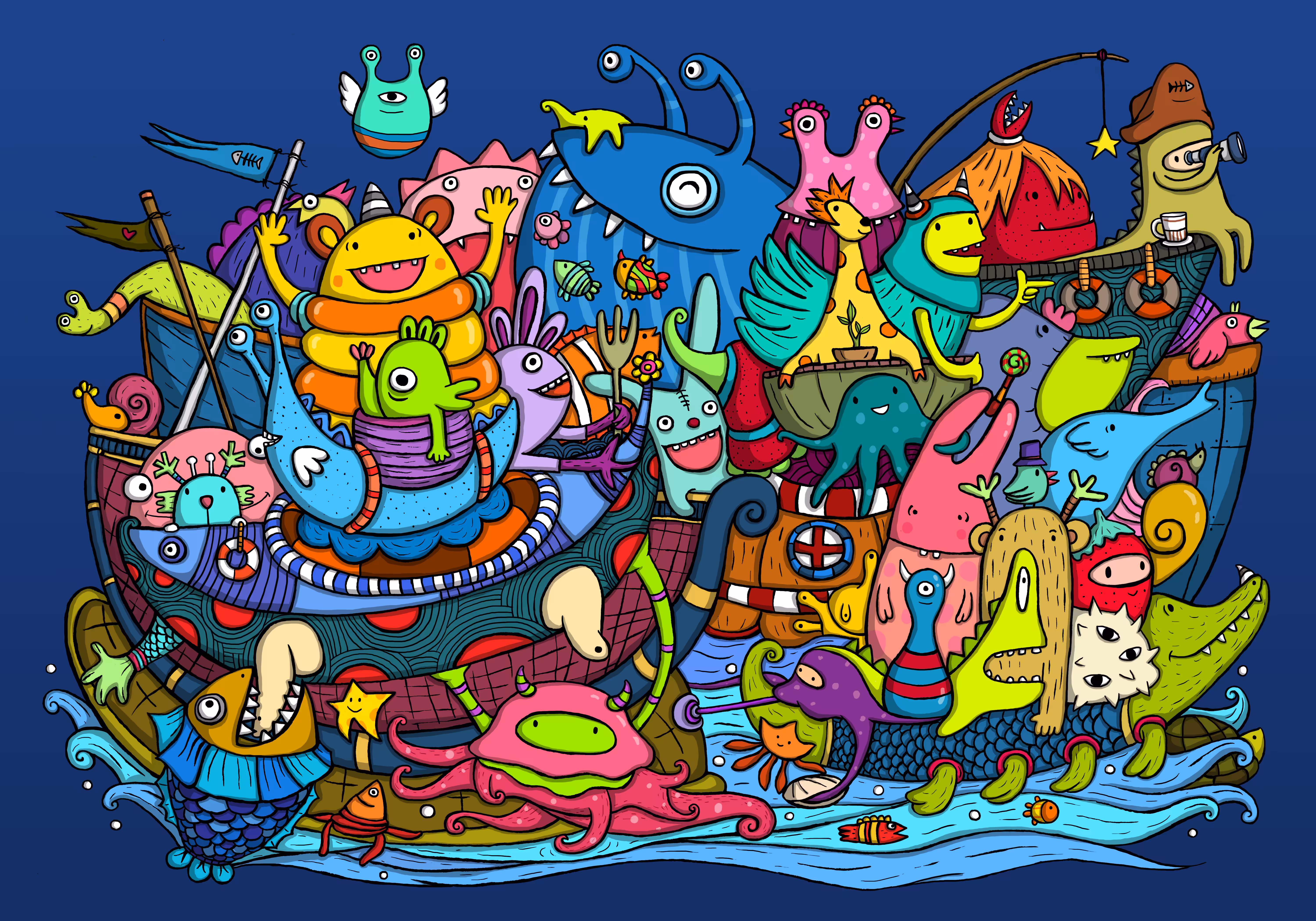 The happy journey of monsters