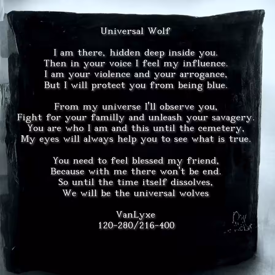 Universal Wolf - Poem