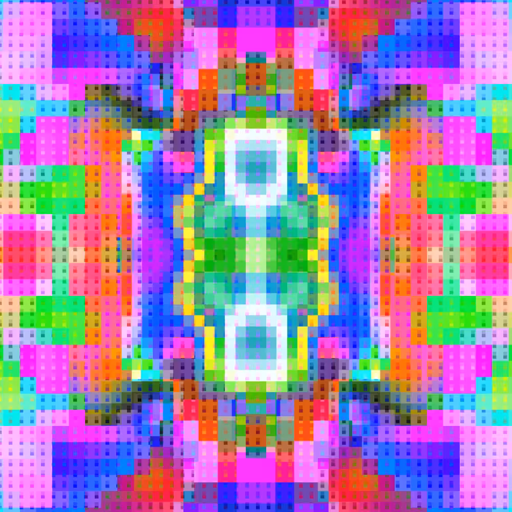 Magical Pixelated Kaleidoscope #2