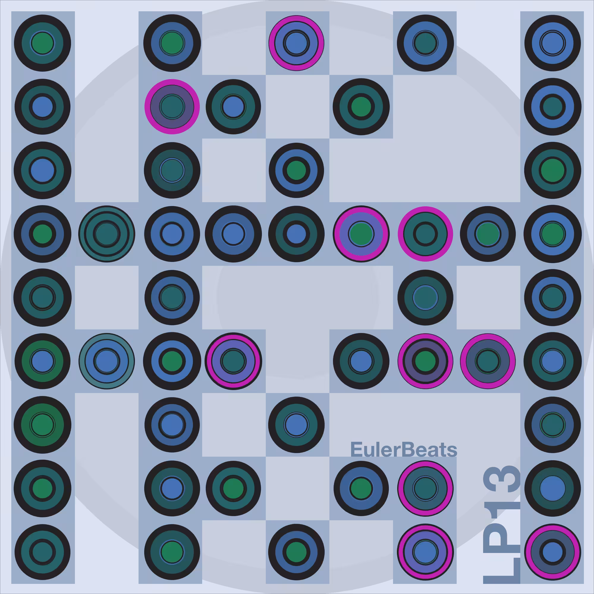 Eulerbeats LP13 Generative Cover Art: #23