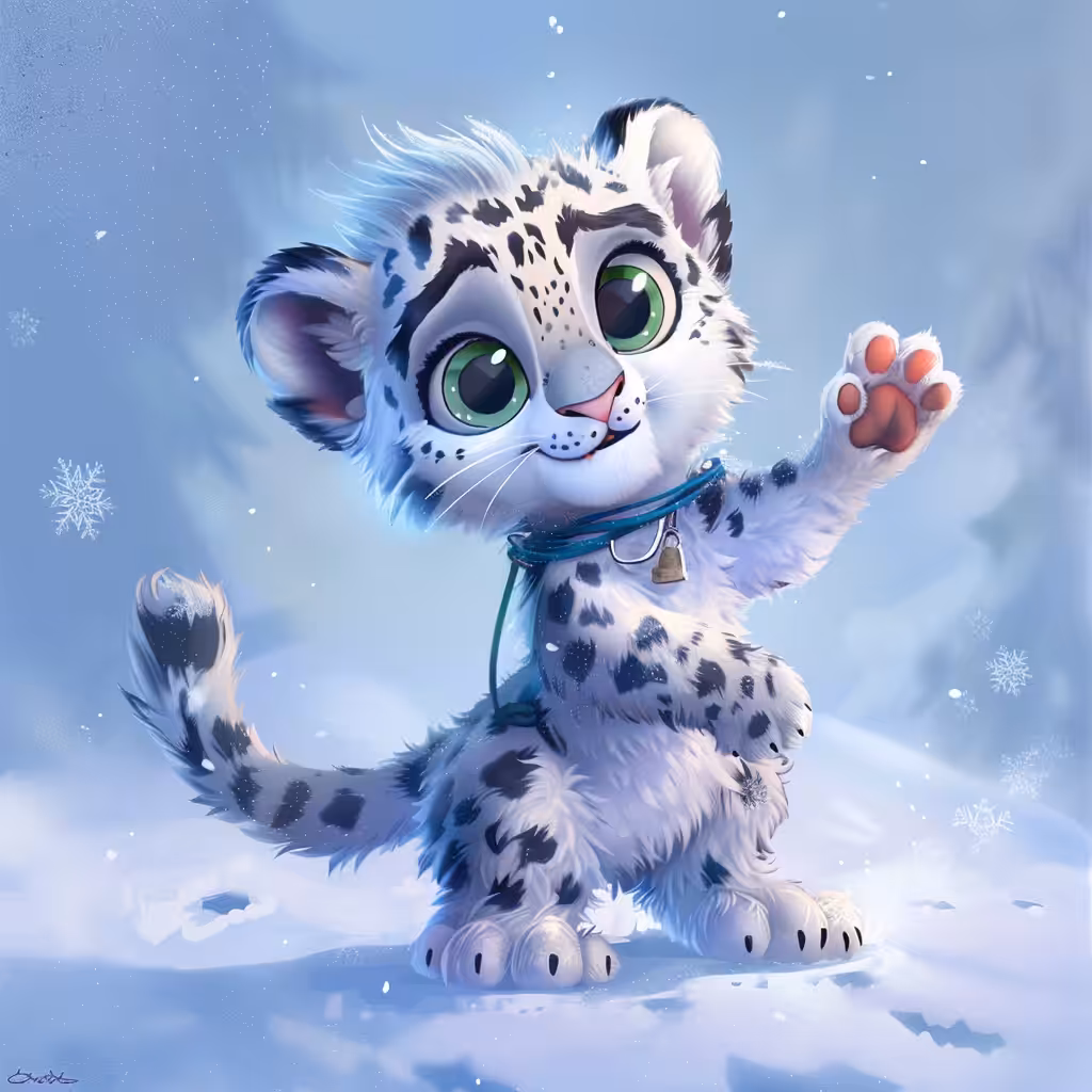 Snowflake the Snow Leopard