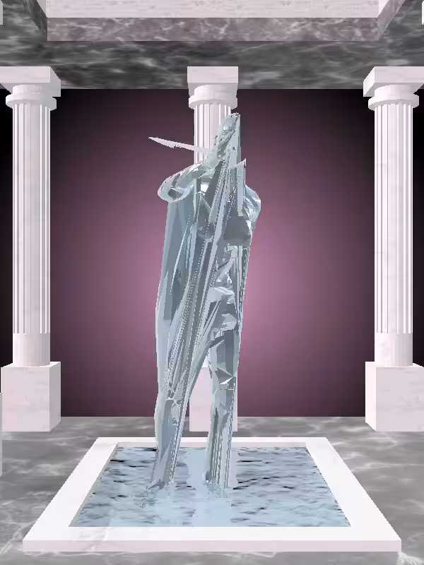 HeavenComputer: The Fragmented Arguing Shimmery Blue Woman #7562