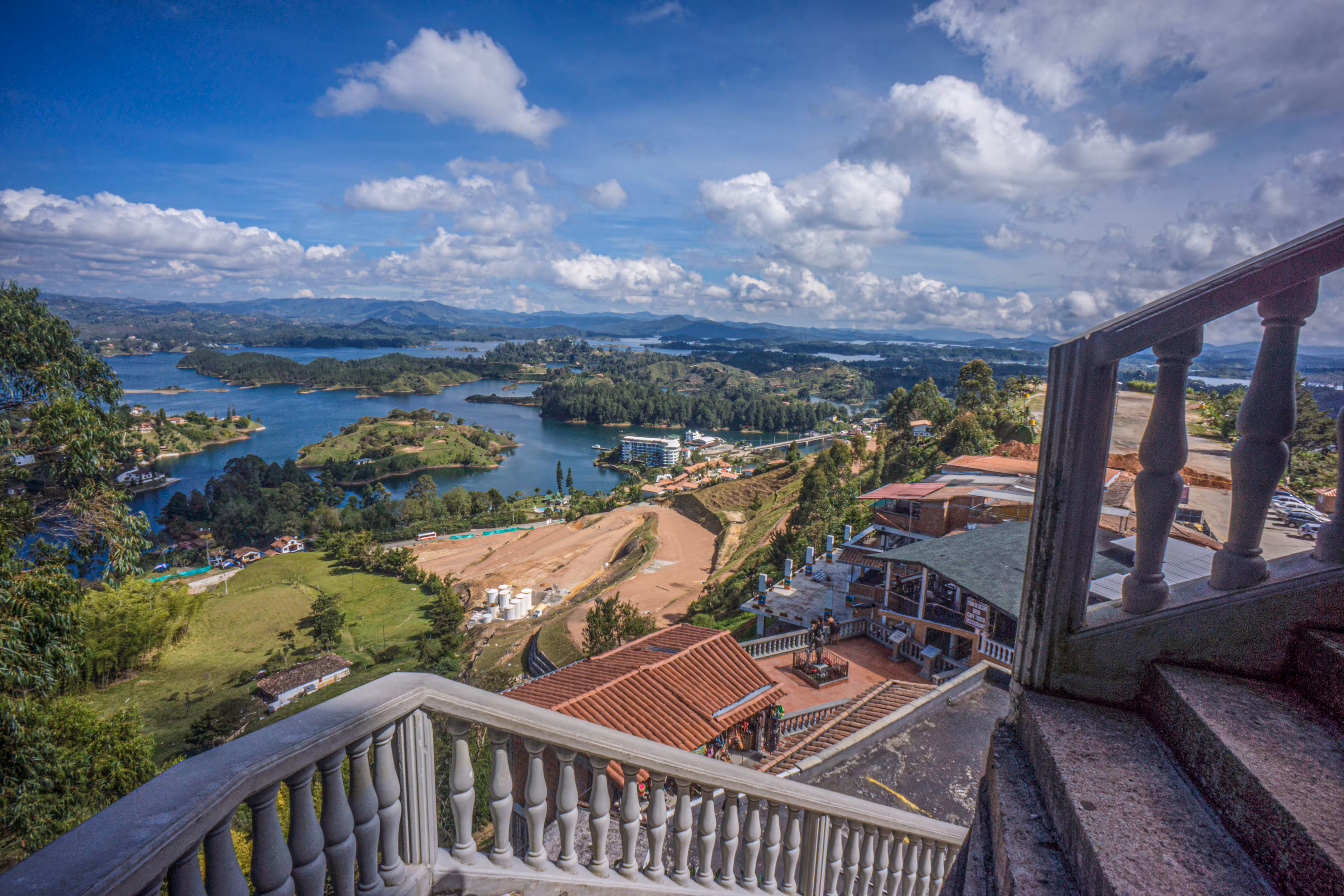Landscape from stairs