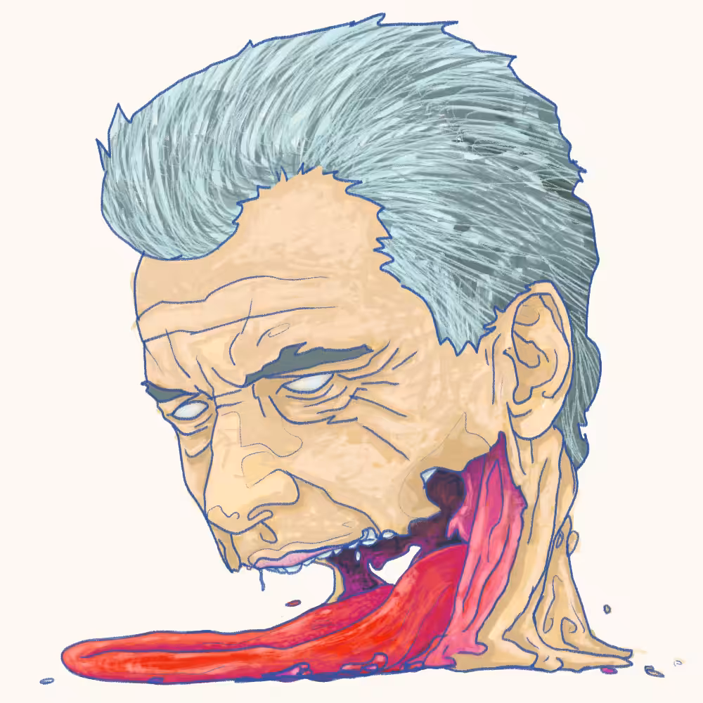La cabeza muerta de Mauricio