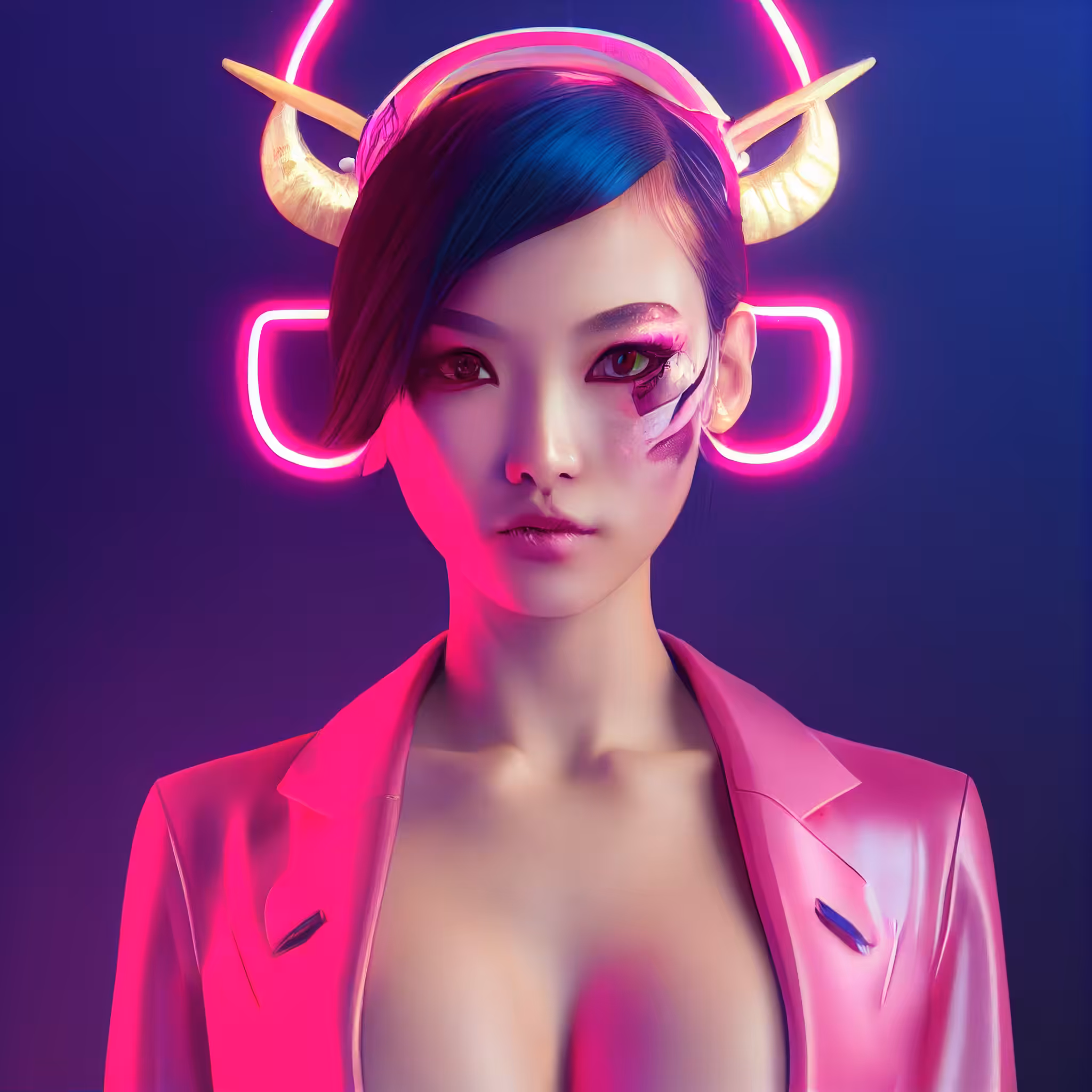 Demon in pink