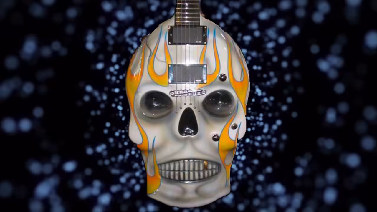 Skull guitar
