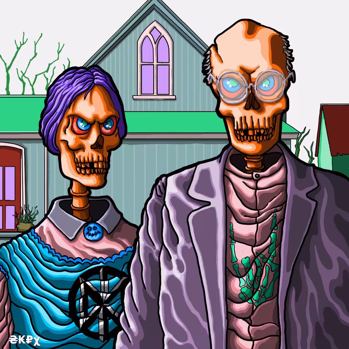 GAN Skulls Portrait Museum #1 #3