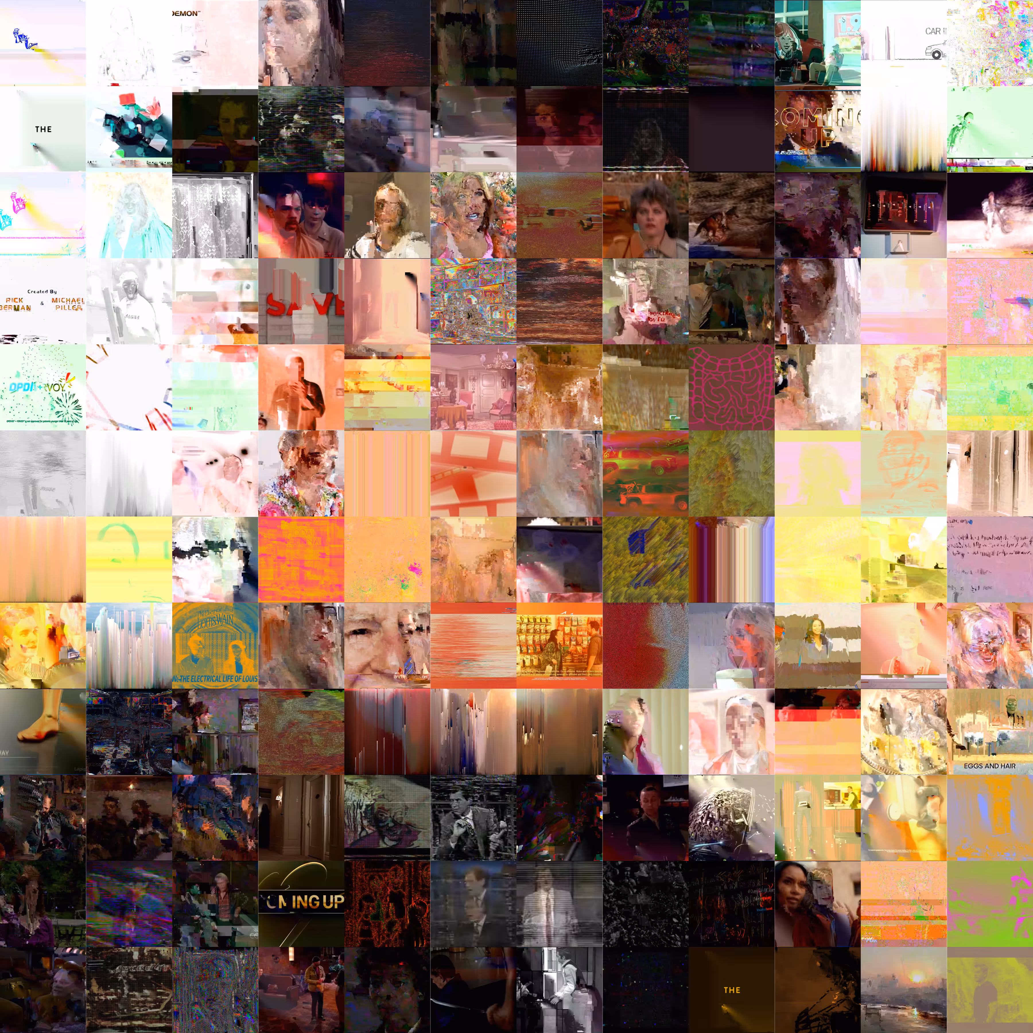 Dean Stockwell Glitch Quilt Memorial Portrait