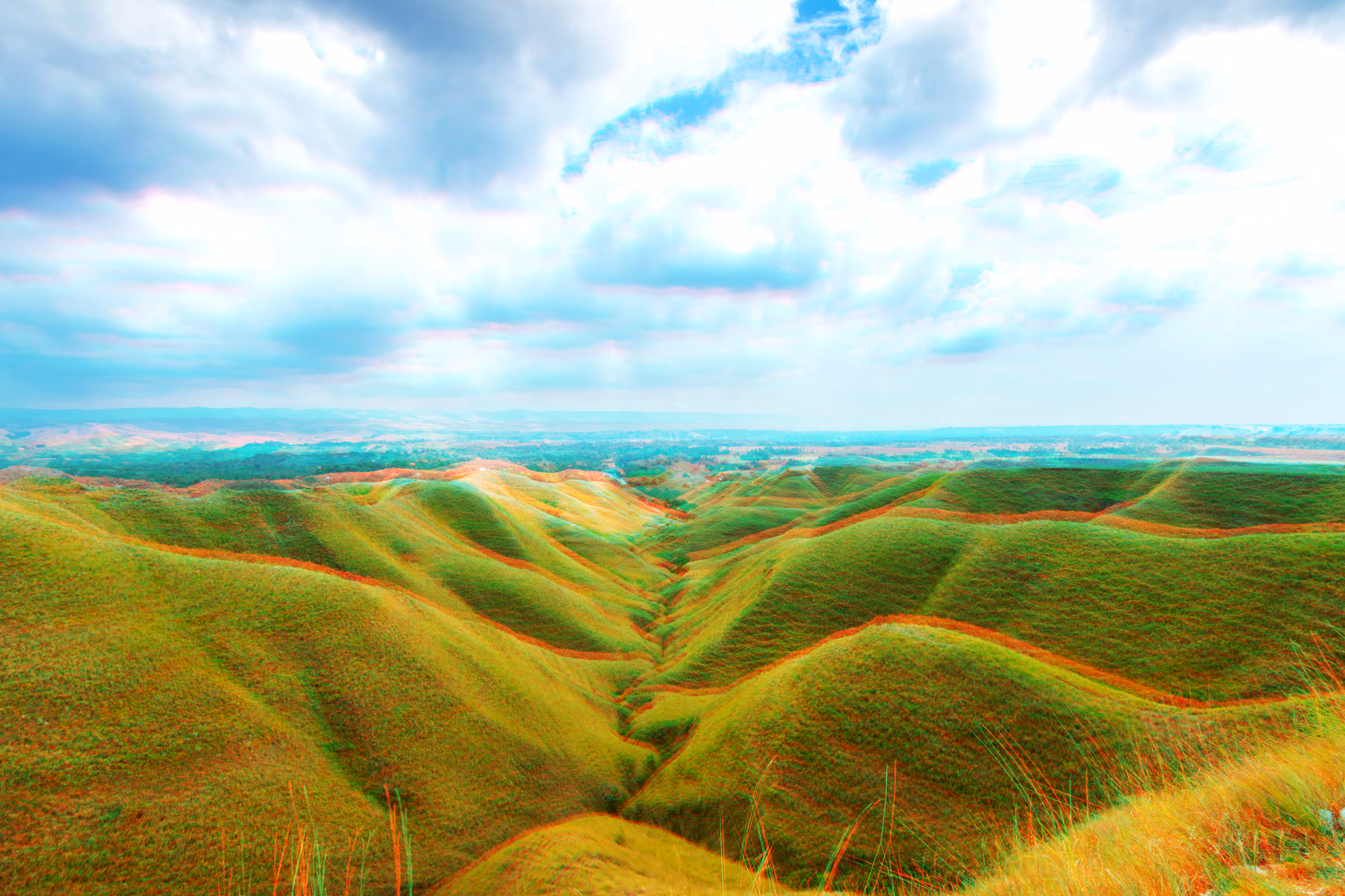 Moments in life. Immortalized.: Wairinding Hills - Anaglyph #2