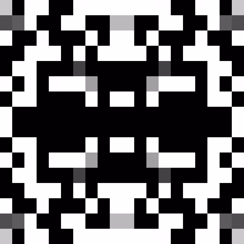 QR Glyphs Invaders #22
