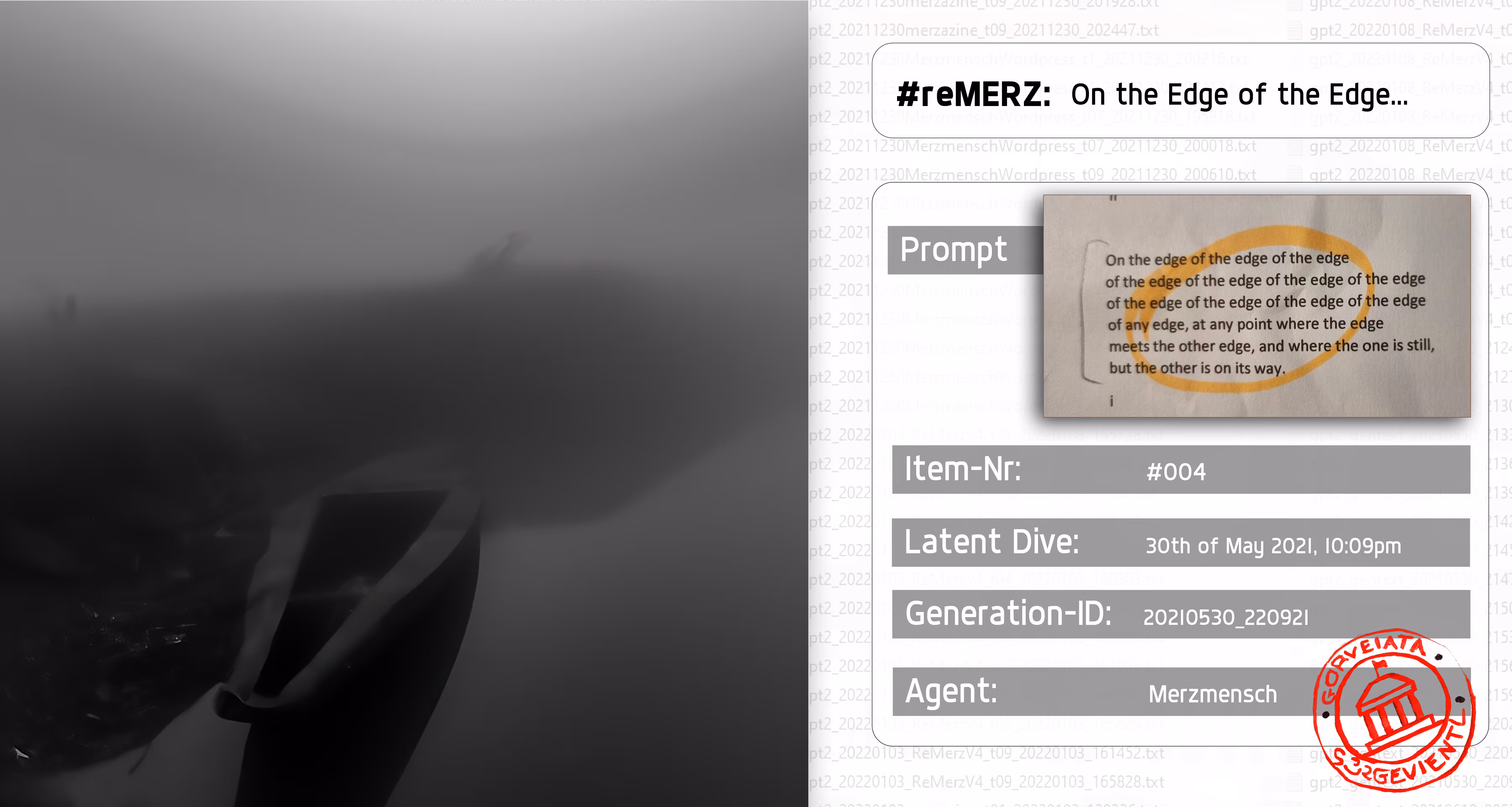 #reMERZ: On the Edge of the Edge...
