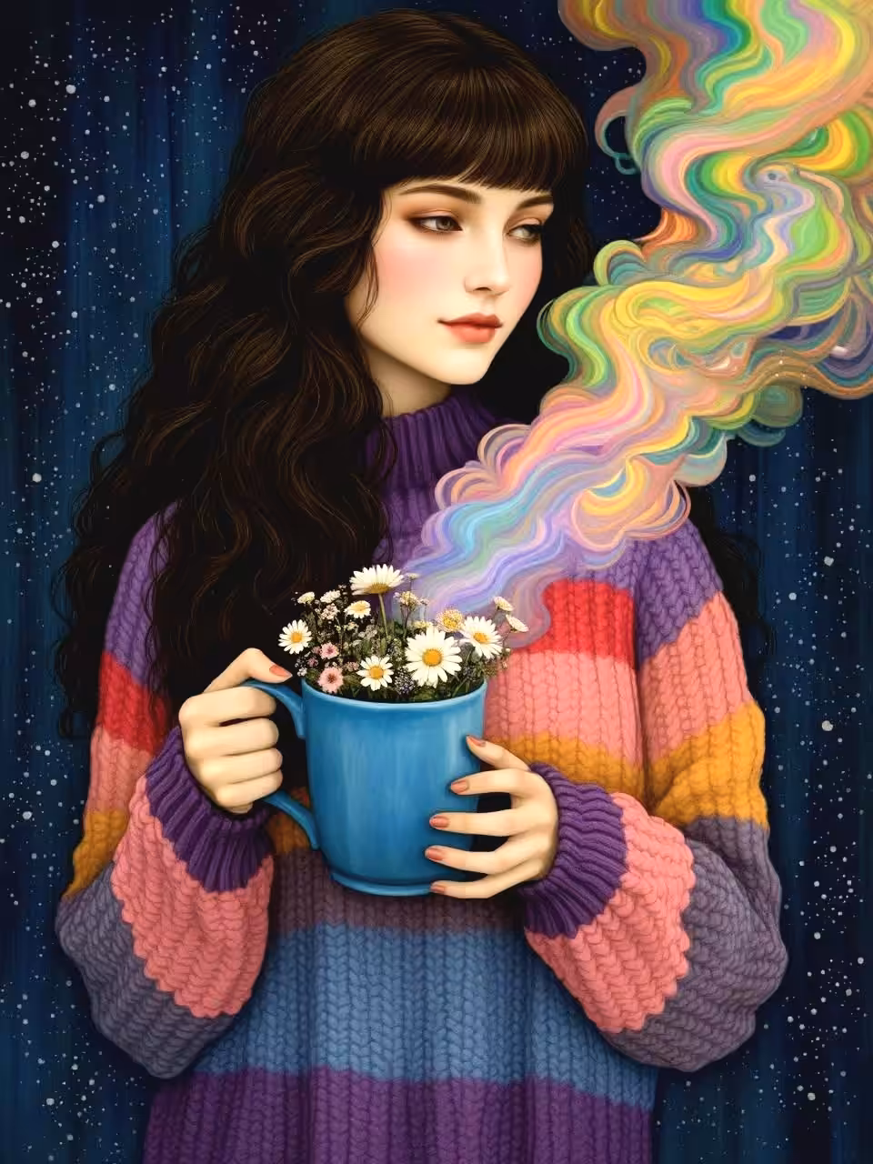 Cosmic Bloom: The Aurora Infusion