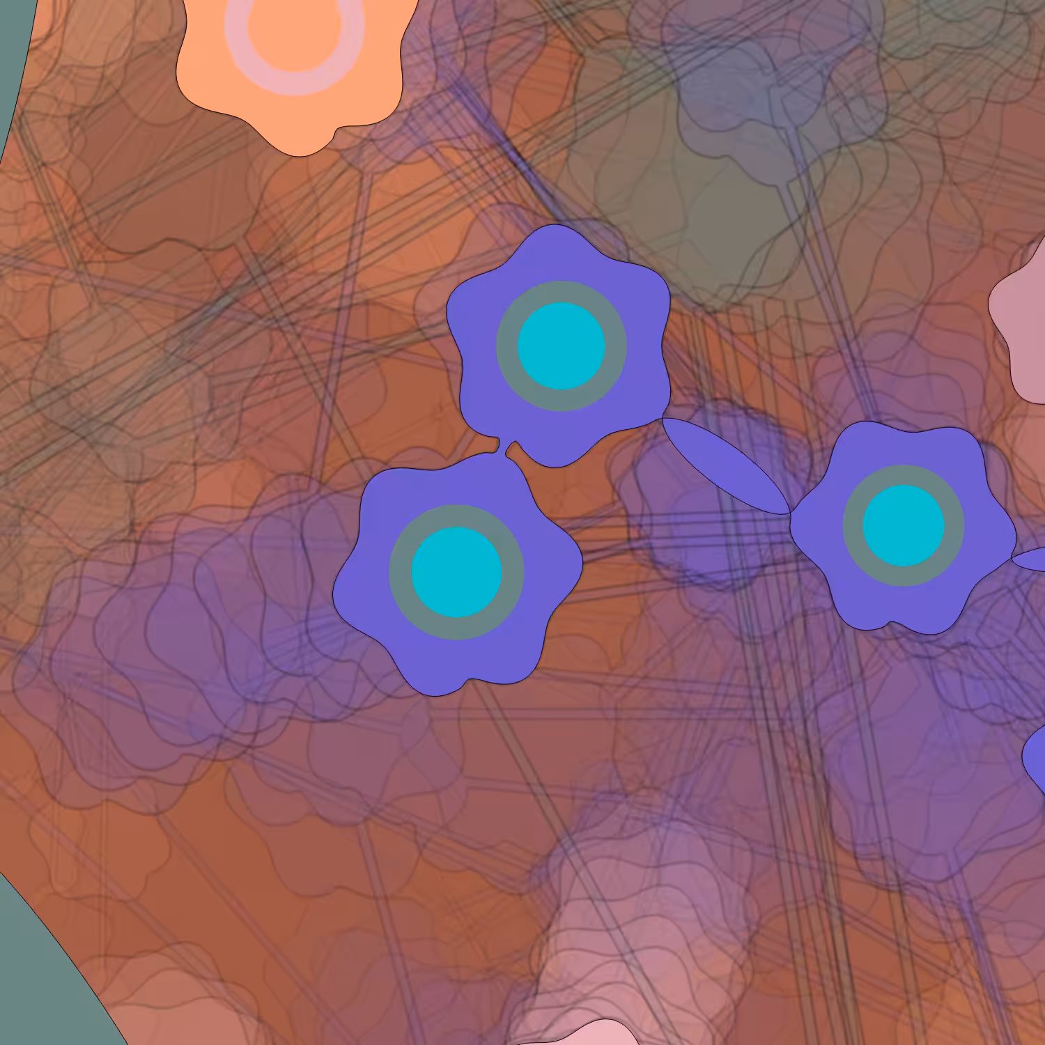 Geometric colorful shapes #5
