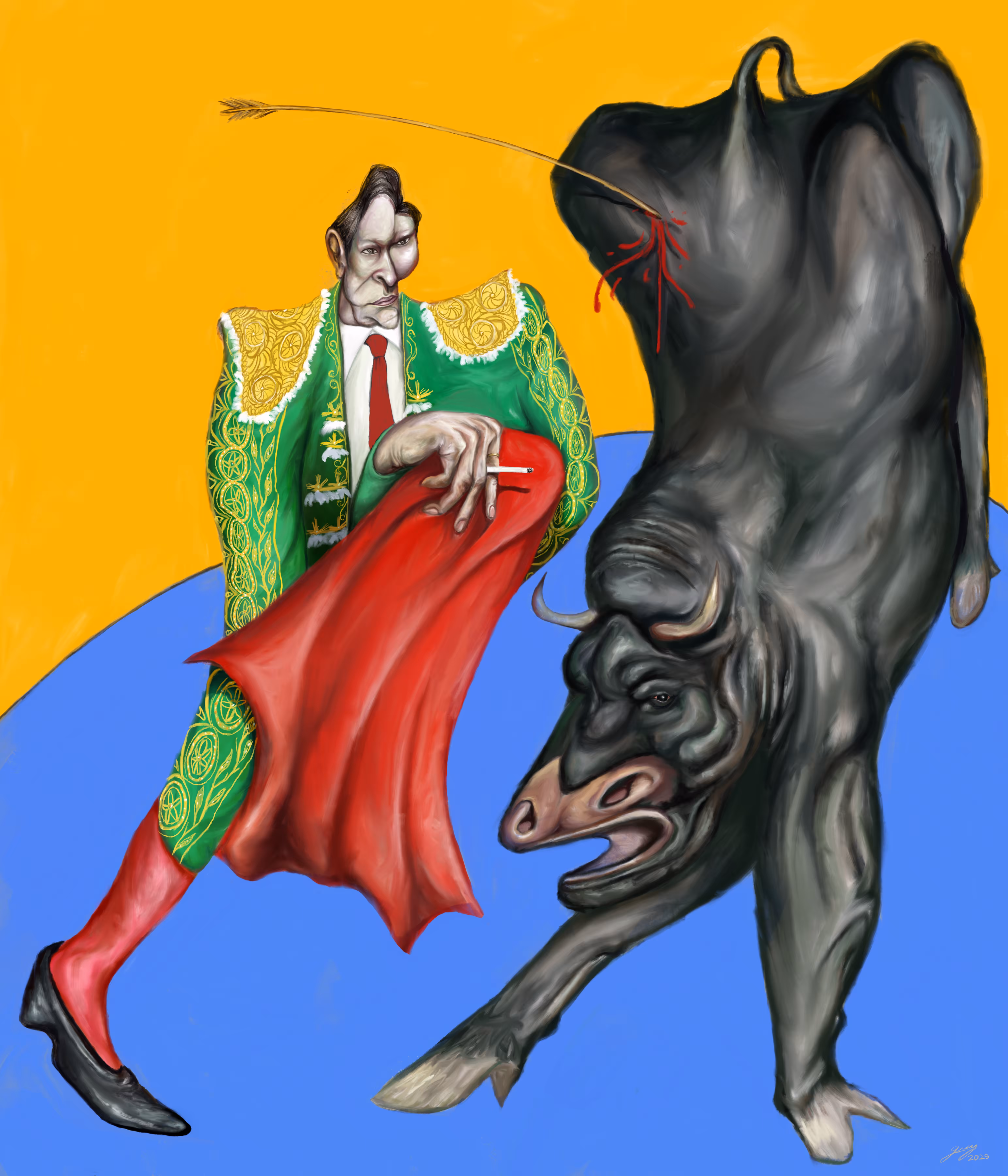 The bullfighter