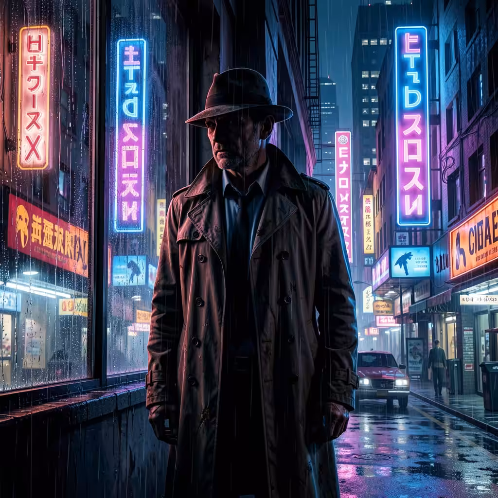 NightCafe Creations: Alley Detective 4