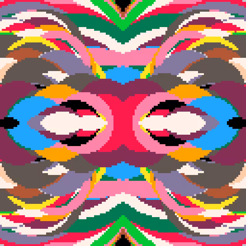Rapid Psychedelic Inkblot Test Generator #61