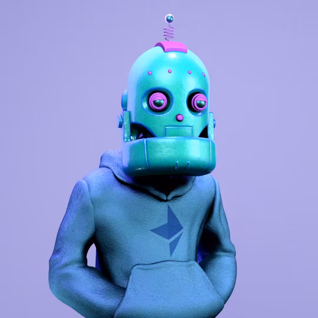 Portrait of the Artist as a Robot. Original Ethereum Edition.