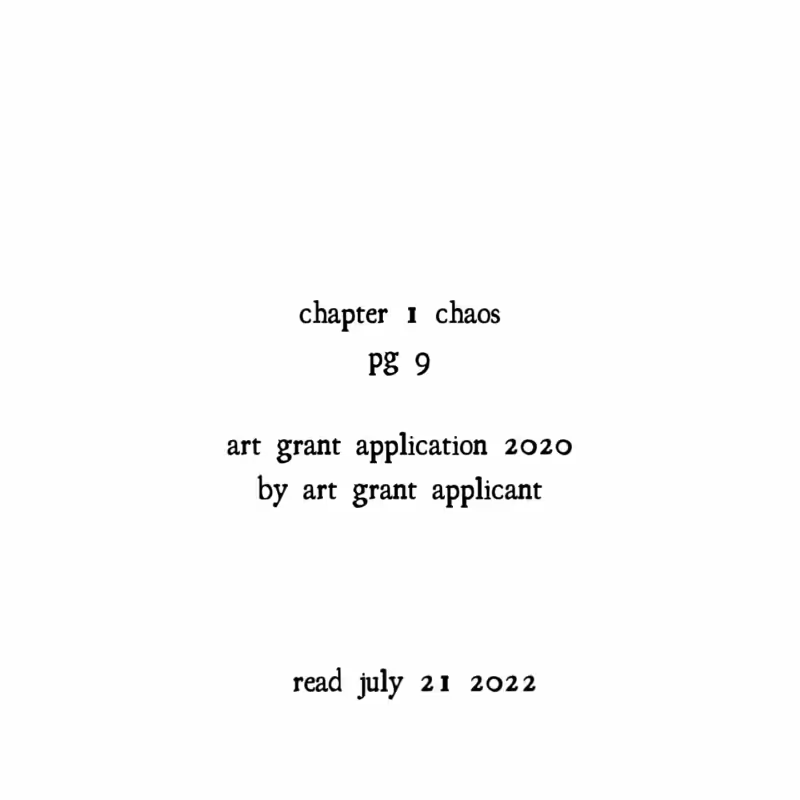 .22 CH 1 CONFESSIONS OF AN ART WORLD TROLL read by art grant applicant on 21 july, 2022.