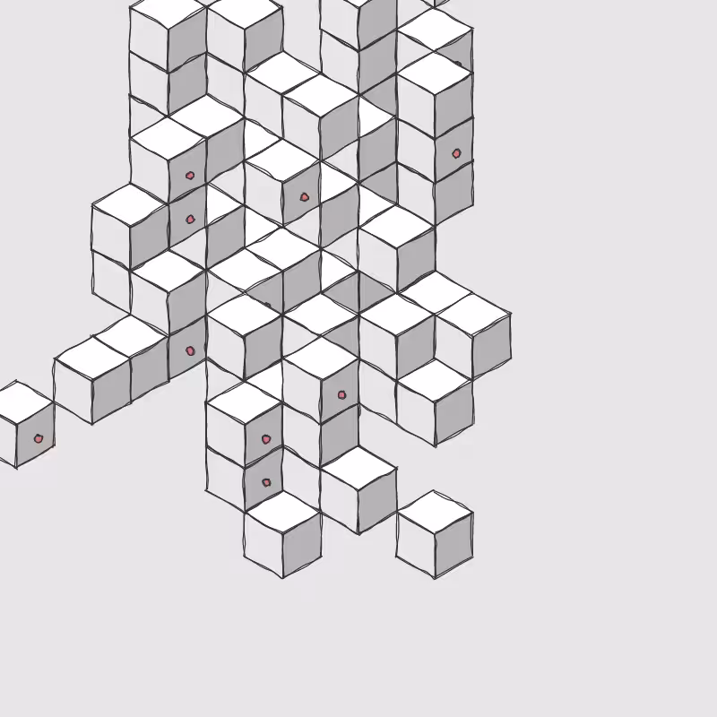 Hand drawn Voxels #15