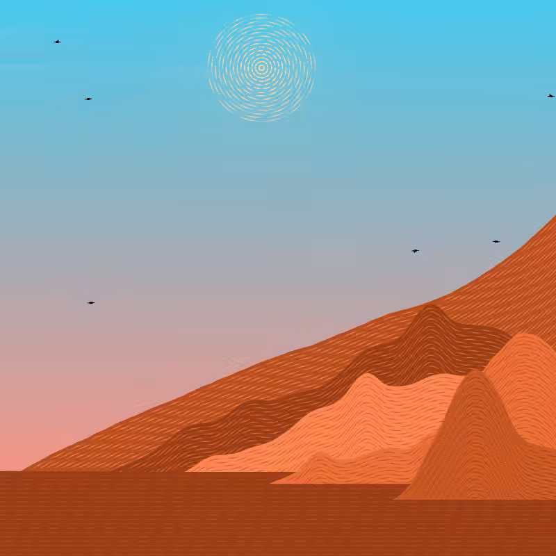 Painted Mountain Sunset #57