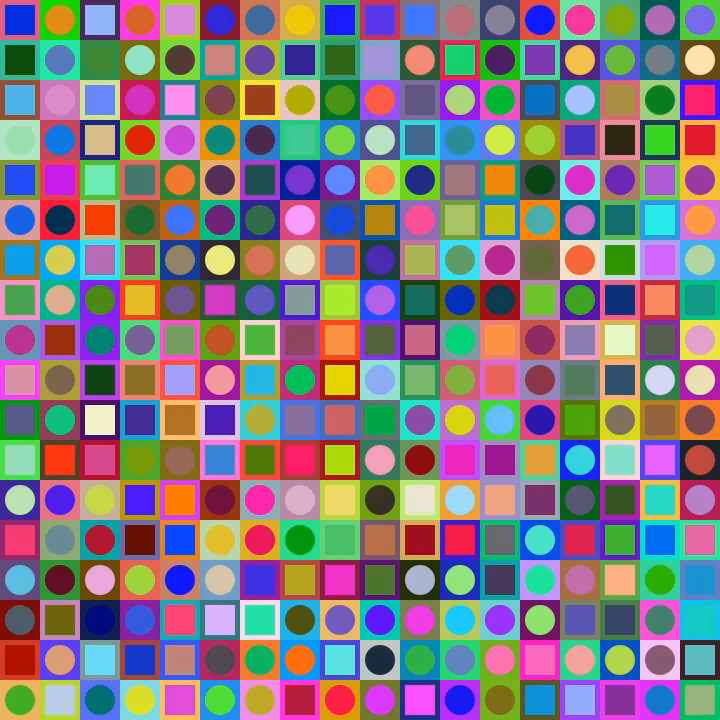 Square Dot Composition #296