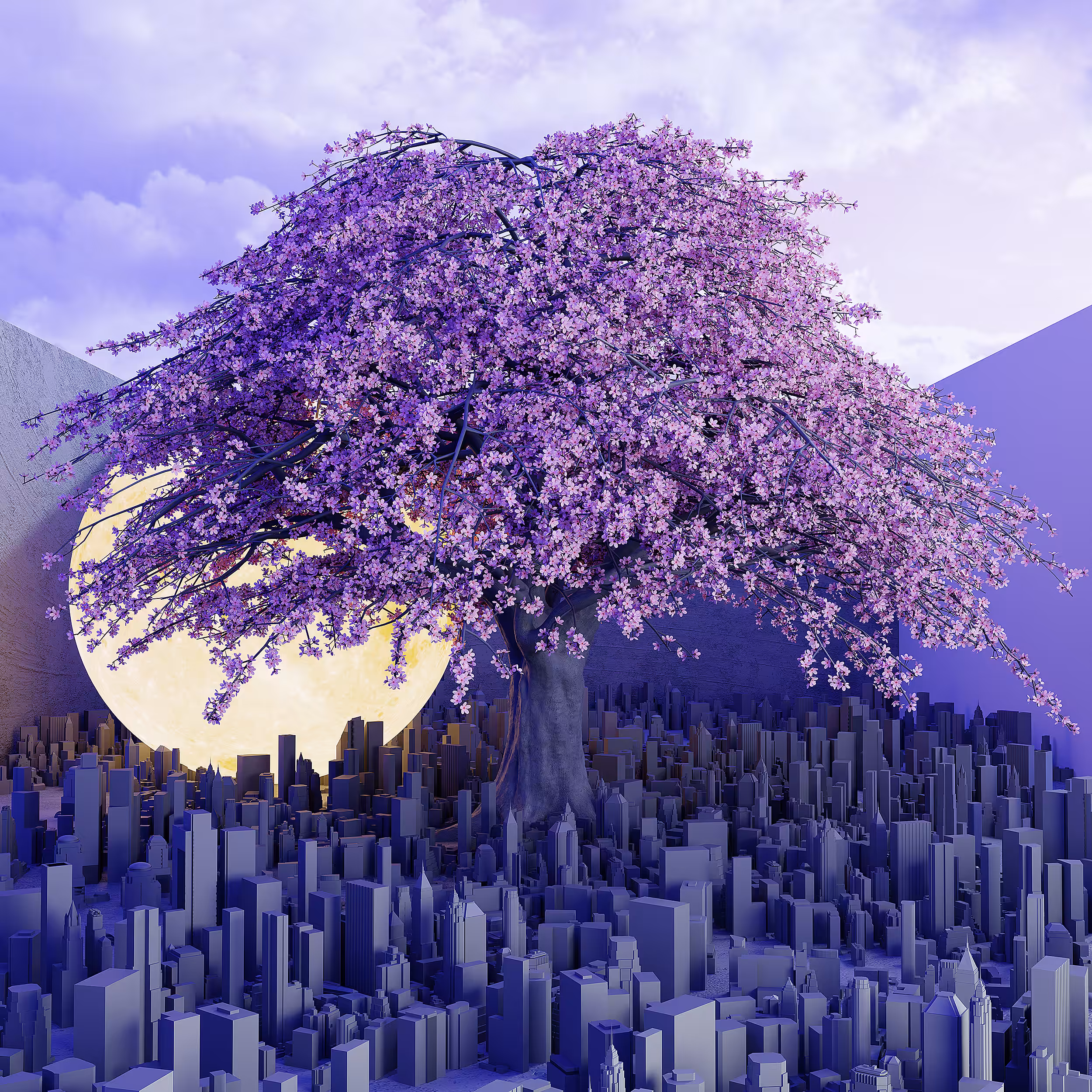 City and Tree