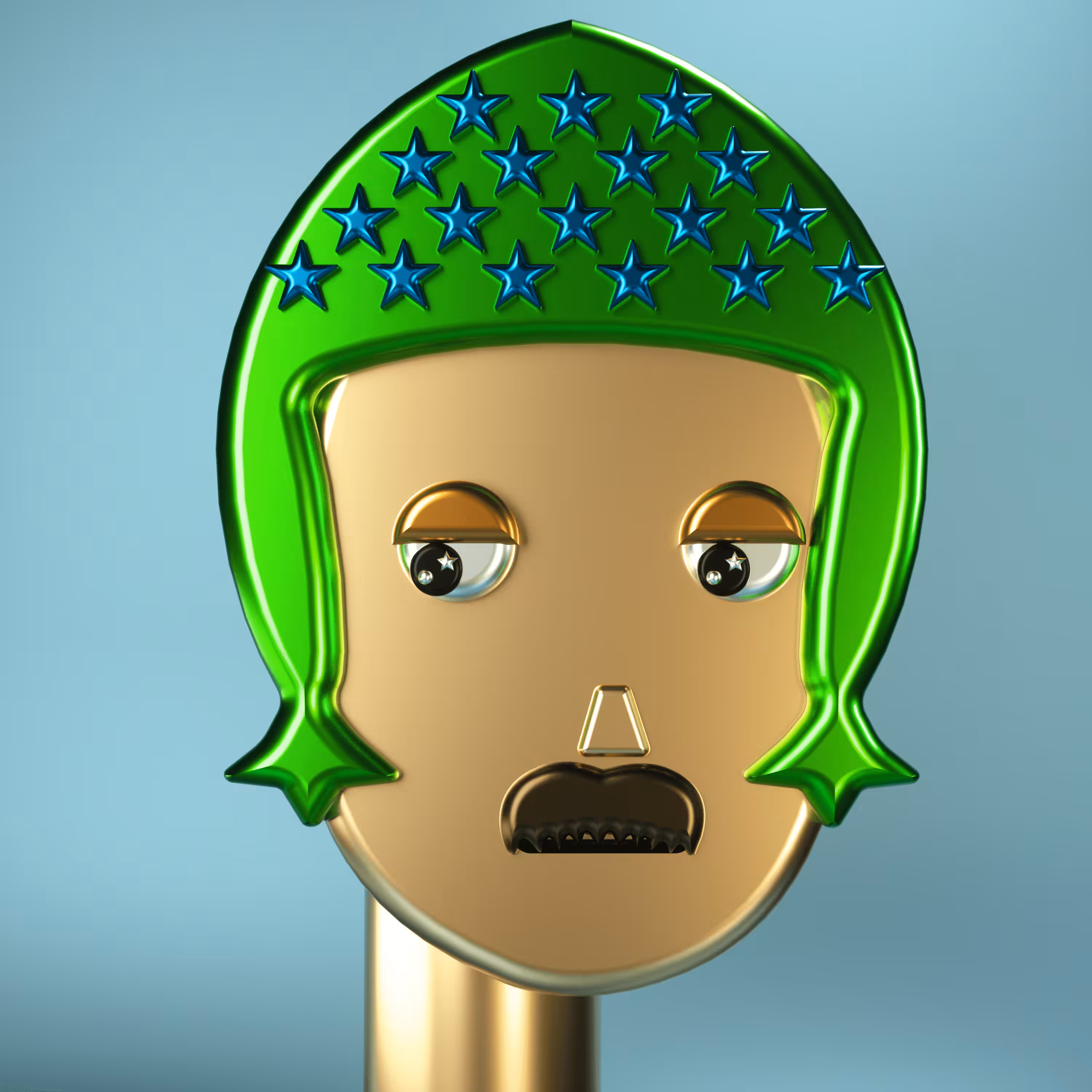 3D Chrome Punk #0482