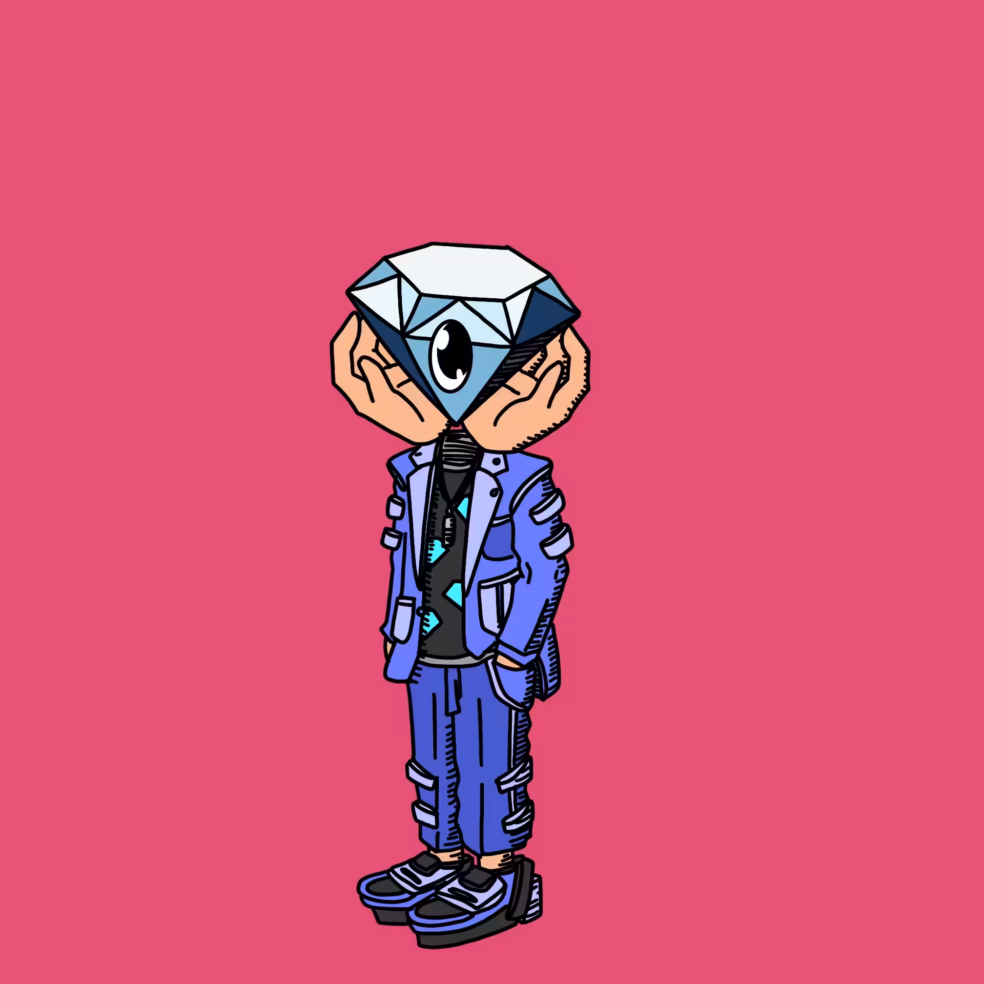 Diamondhand one eyed guy #00474