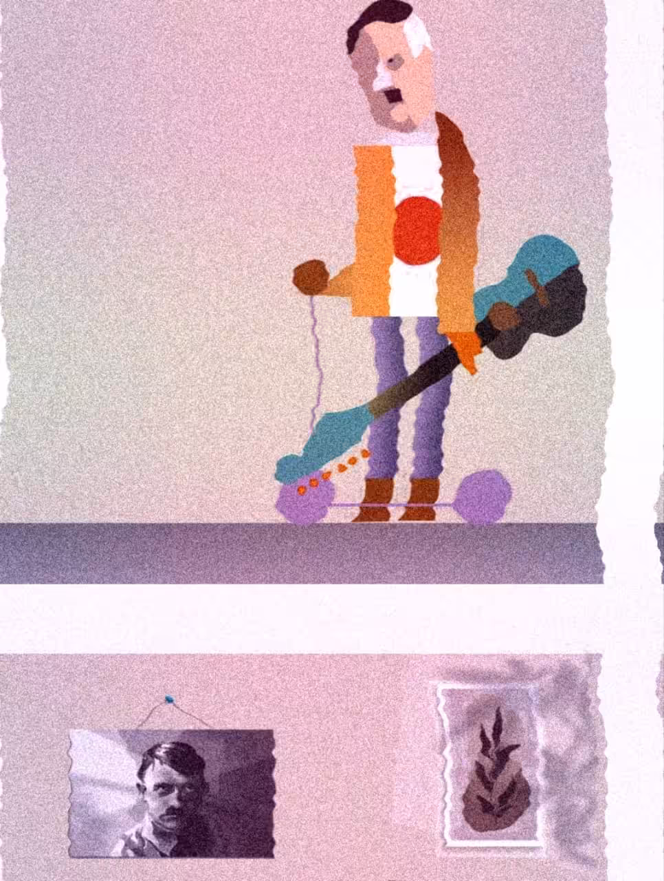 Portraiture Minimalism: GLITCH ,  Adolf !