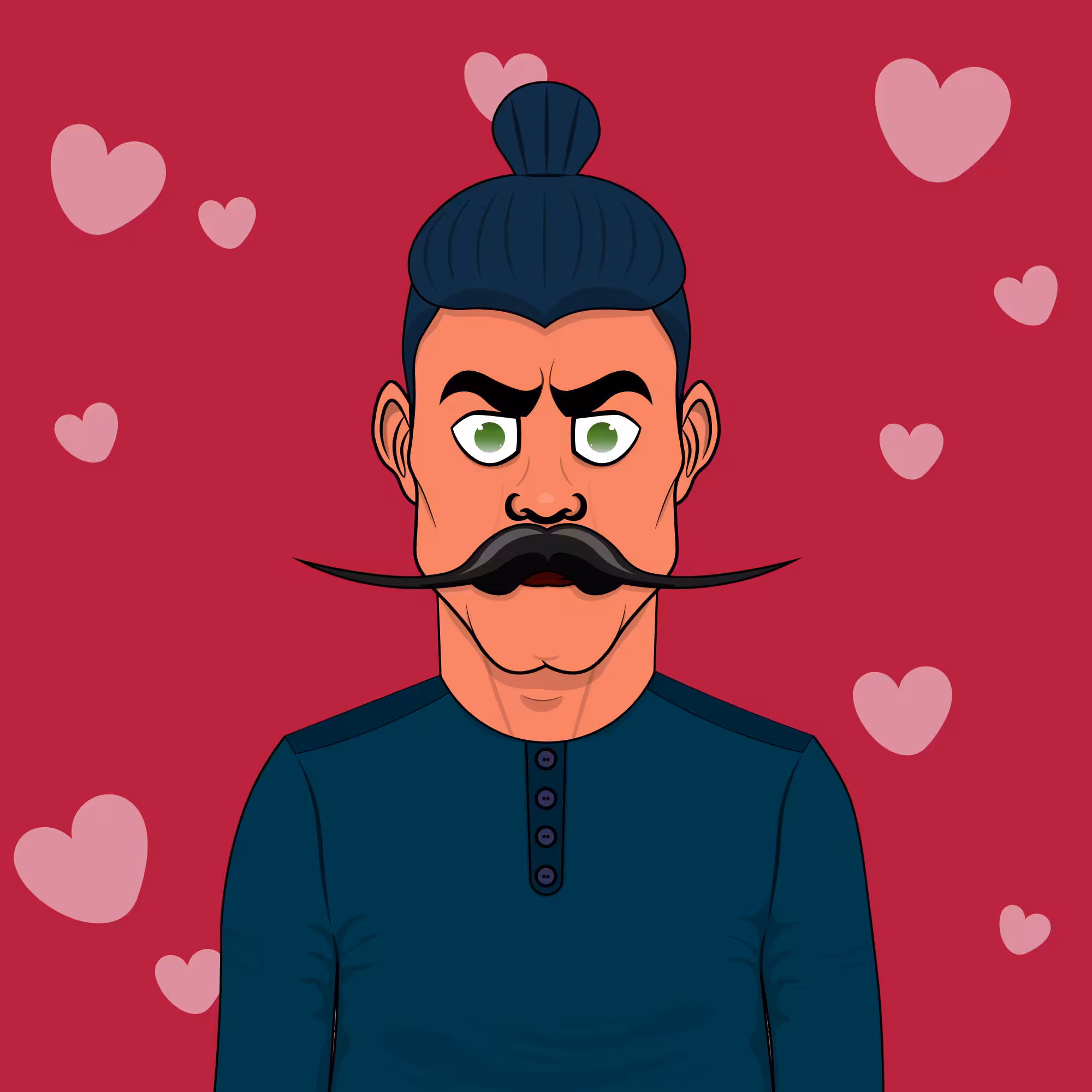 Mustachioed #137