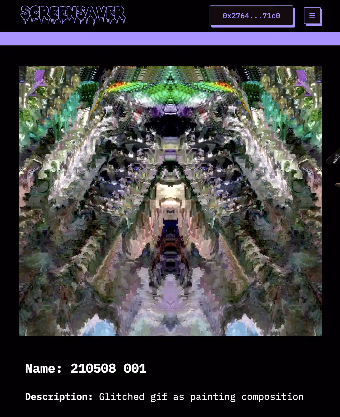 "210508 001" ScreenSaver.World V2.0 Advert collectible