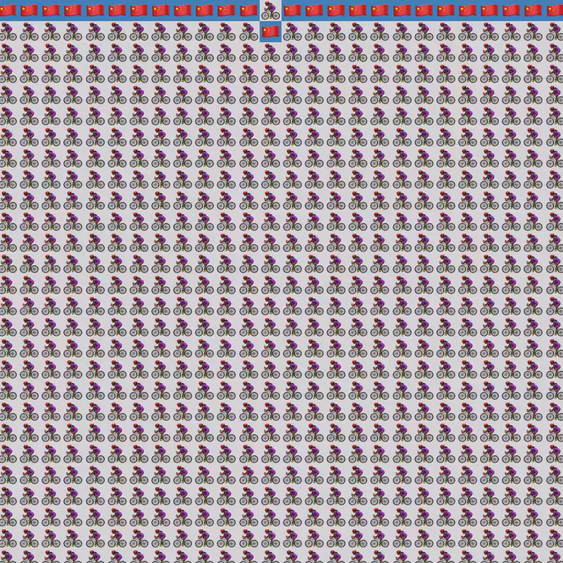 Elementary Cellular Emoji Automata #4
