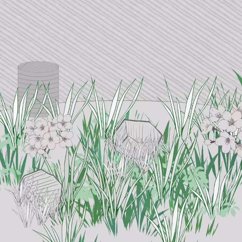Wild Grass and Rubble #98