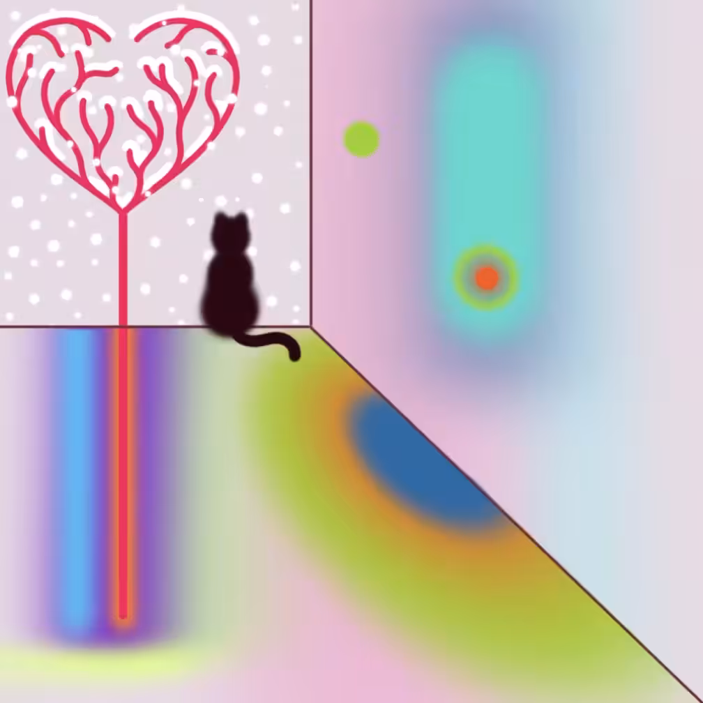 the cat in love