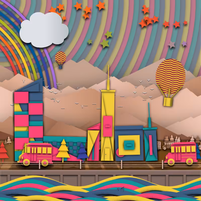 Paper Art 2.5D #8
