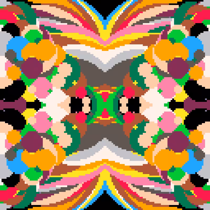 Rapid Psychedelic Inkblot Test Generator #88